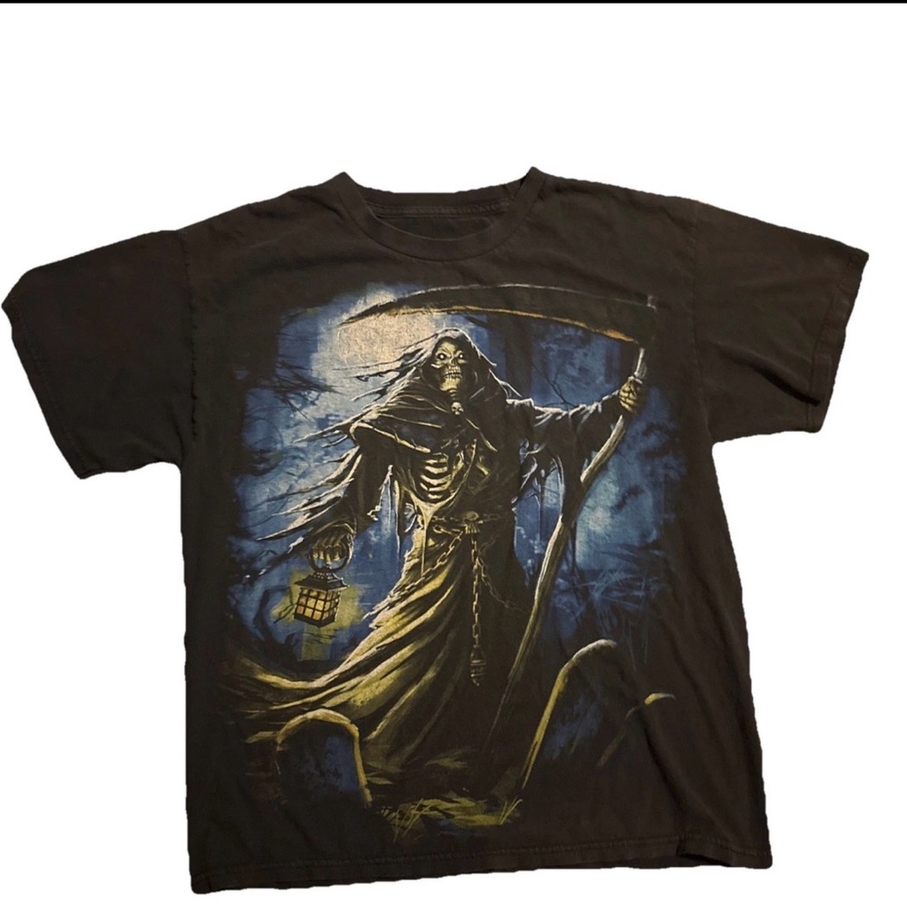 VINTAGE Grim Reaper Gothic Graphic Tee